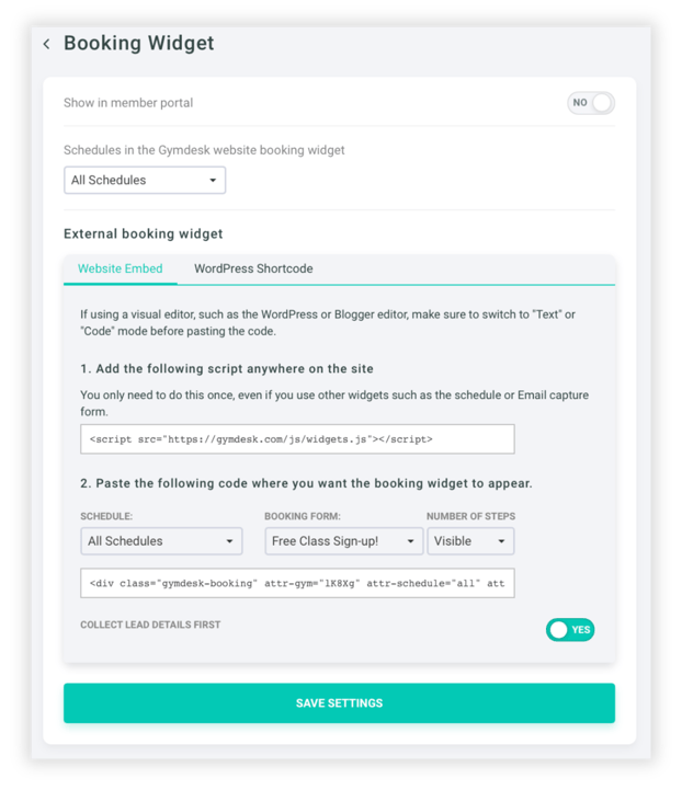 BookingSettingsWidget