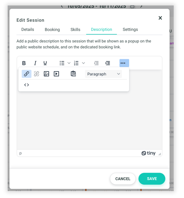 EditSessionDescription