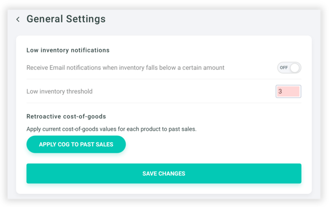 GeneralSalesSettings