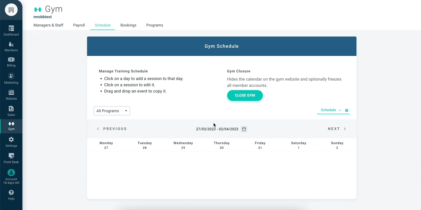 createschedule