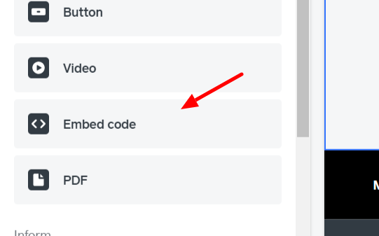 How to embed widgets on a Square site