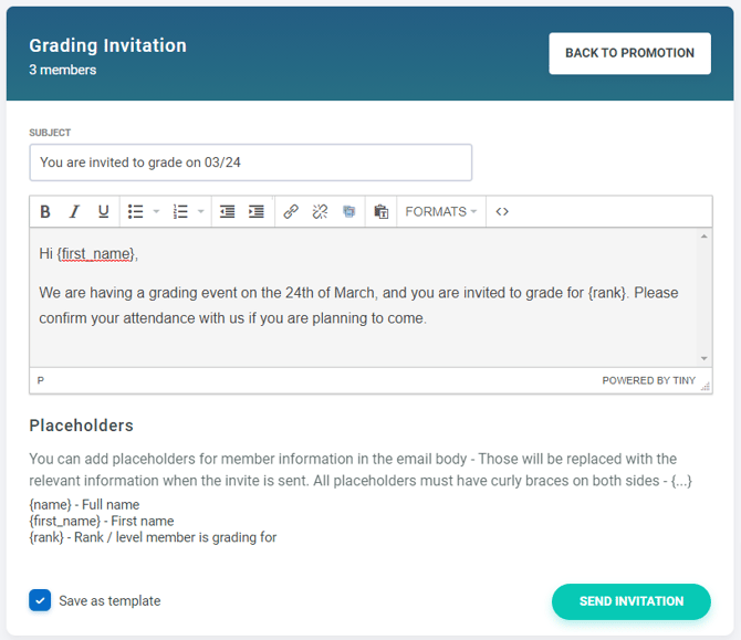 invitation