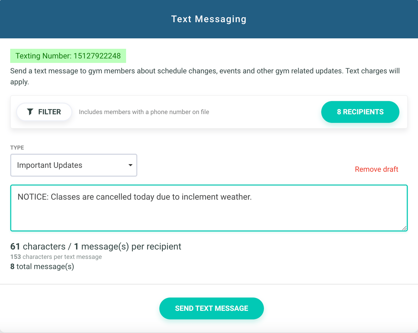 Messeging Rates Apply Text / SMS Messaging