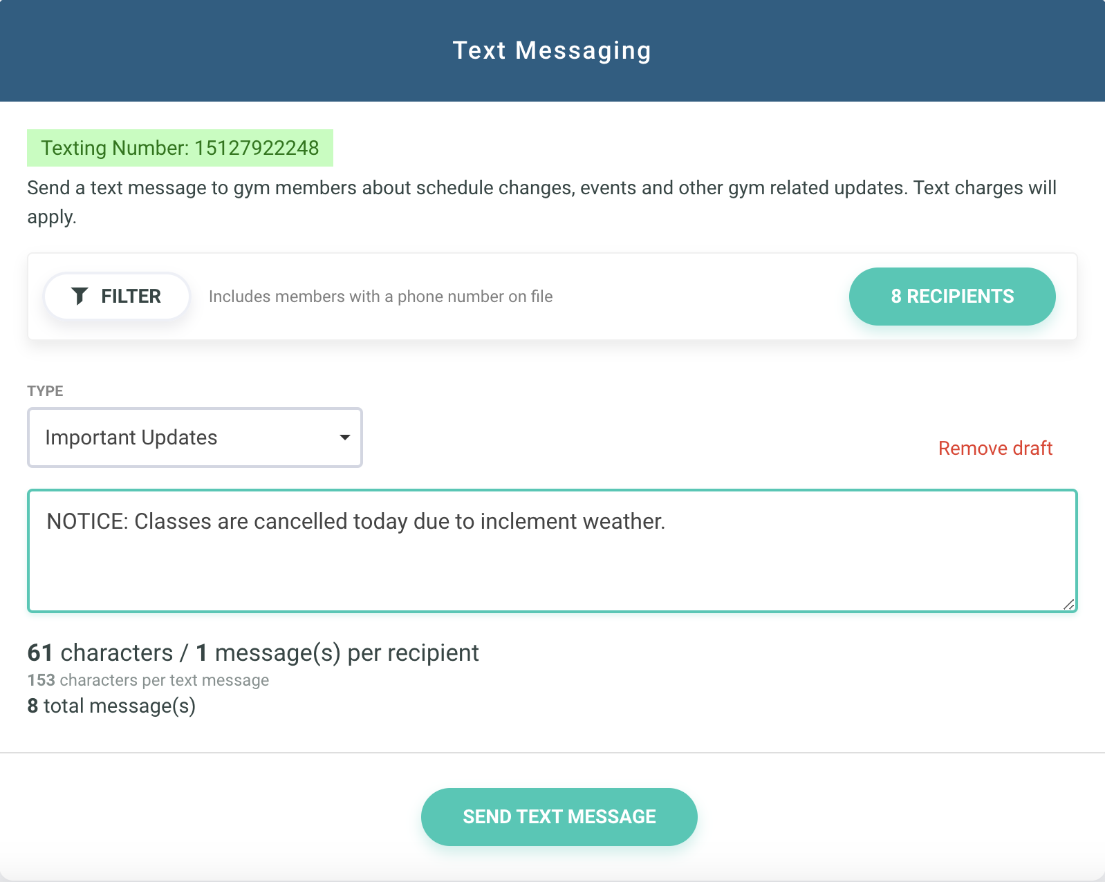 Text / SMS Messaging