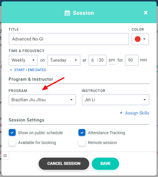 session-program