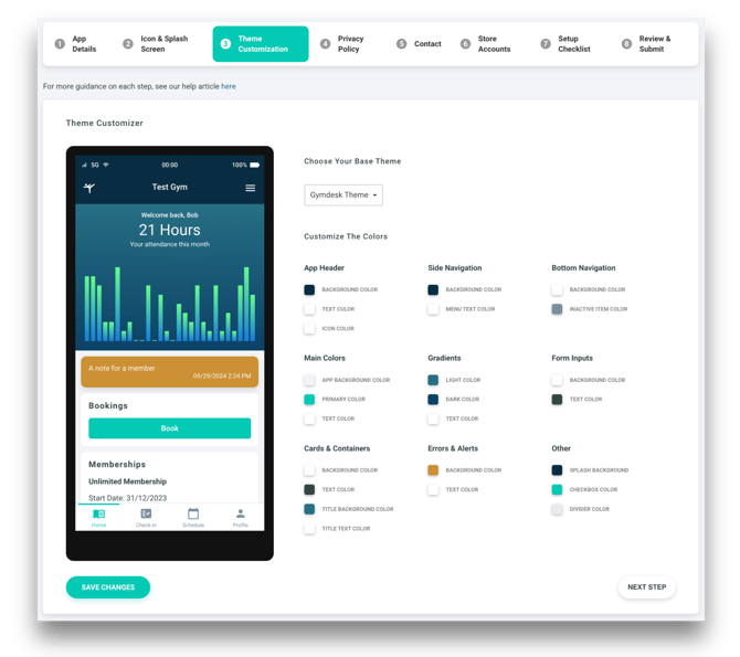 ThemeCustomizerBrandedMemberApp
