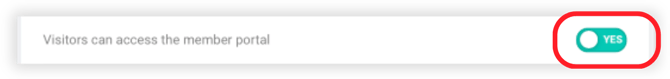 VisitorMemberPortalAccess