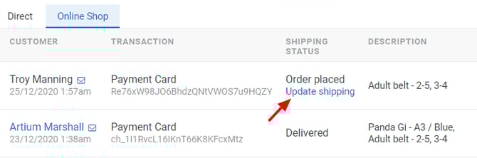 update-shipping-link